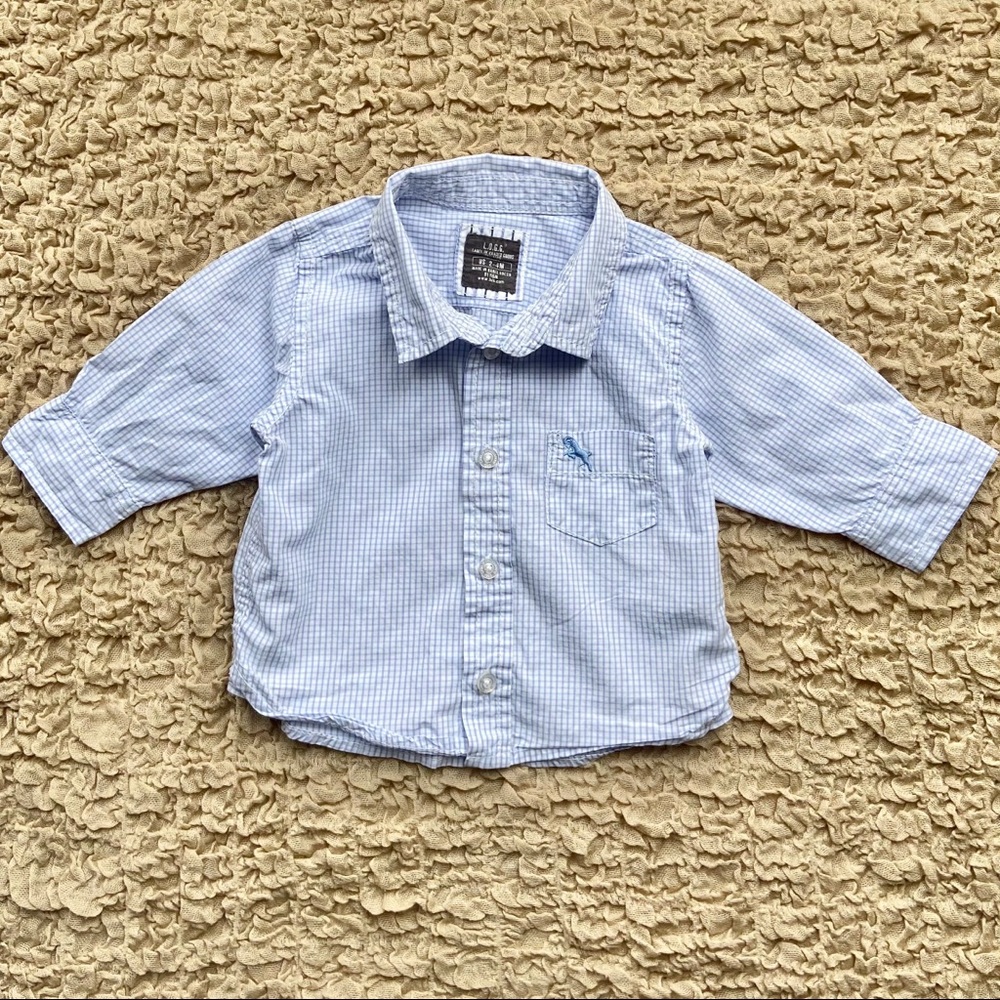 H&M Size 2-4M Baby Boy Button Up Shirt